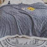 پتو تدی یک نفره طرح گیسو رنگ طوسی